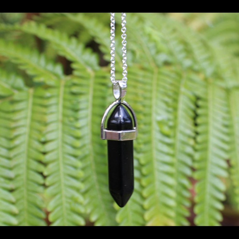 Add’l Gemstone hexagonal pendant-w/18” necklace